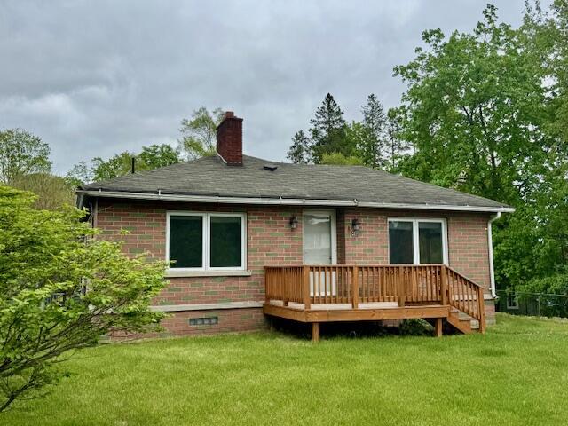 front view picture of 418 N Hemlock Street, Evart, MI. 49631