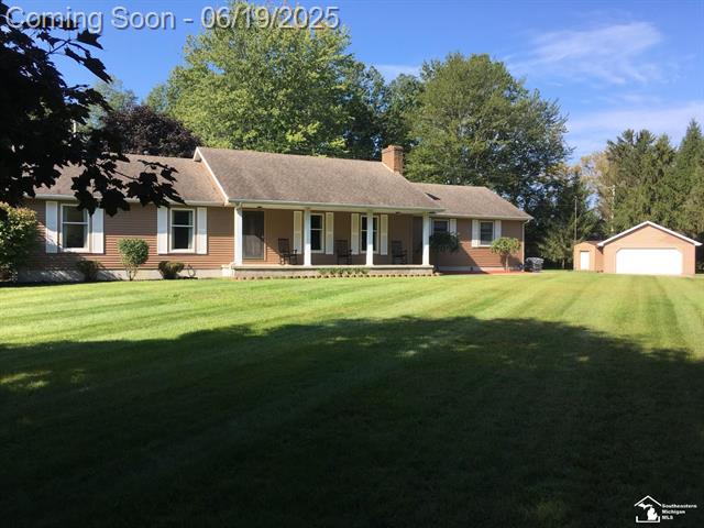 front view picture of 8735 Whiteford Center Rd., Ottawa Lake, MI. 49267