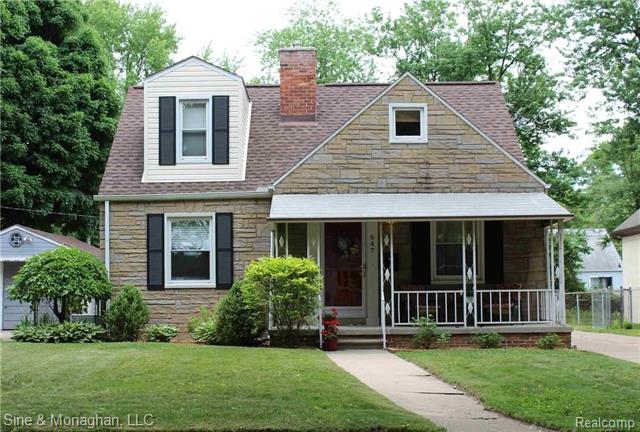 front view picture of 647 S Connecticut Ave, Royal Oak, MI. 48067