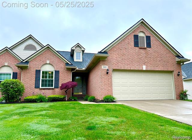 front view picture of 3485 Dewdrop Lane, Howell, MI. 48843
