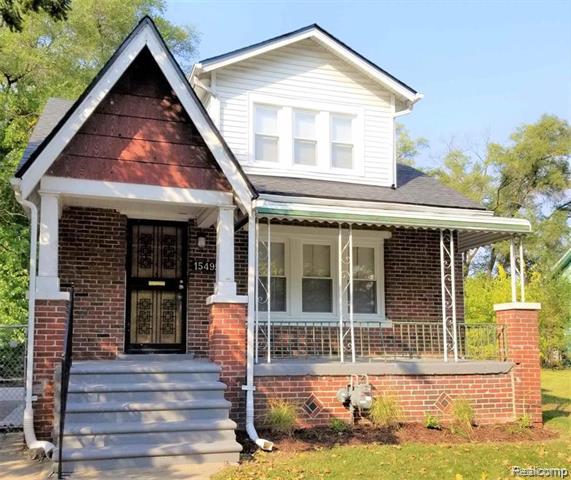 front view picture of 15495 Littlefield Street, Detroit, MI. 48227