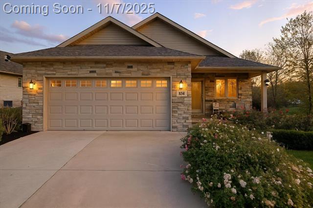front view picture of 834 Bonner Drive, Tecumseh, MI. 49286