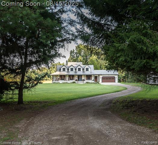front view picture of 5646 Fleming Road, Fowlerville, MI. 48836