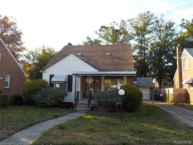 front view picture of 19523 Huntington Road, Detroit, MI. 48219