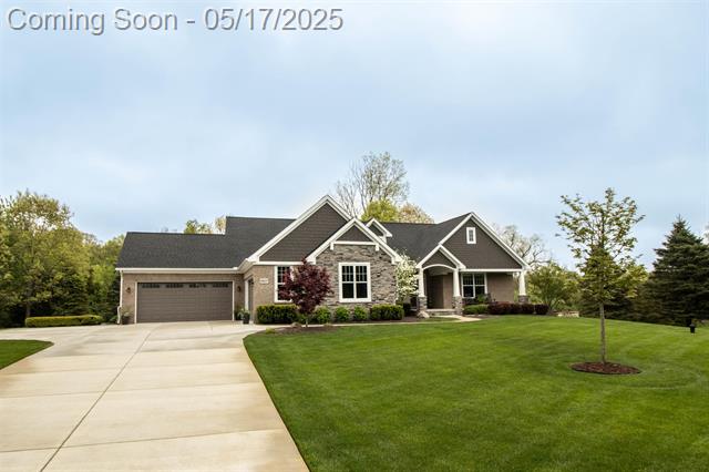 front view picture of 3817 Timber Green Court, Howell, MI. 48843