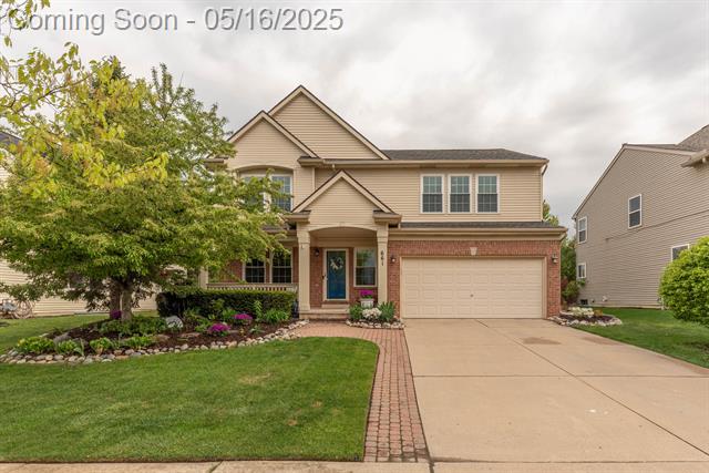 front view picture of 661 Morning Glory Ln, Milan, MI. 48160
