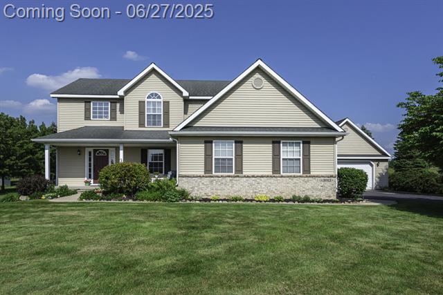 front view picture of 3013 Fieldstone Drive, Dexter, MI. 48130