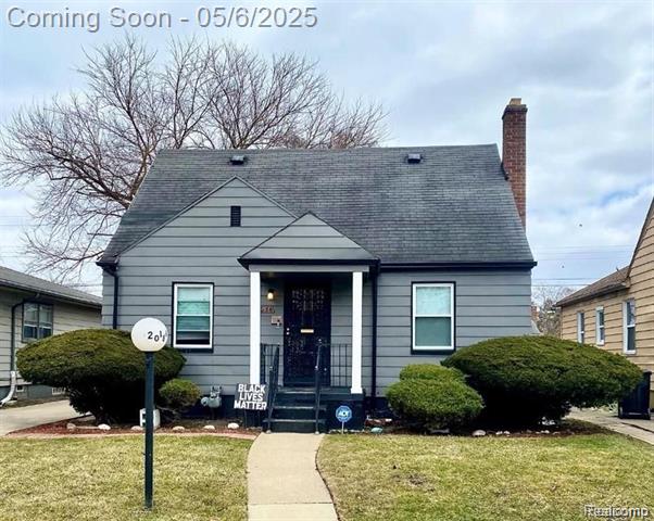 front view picture of 20186 Monte Vista Street, Detroit, MI. 48221