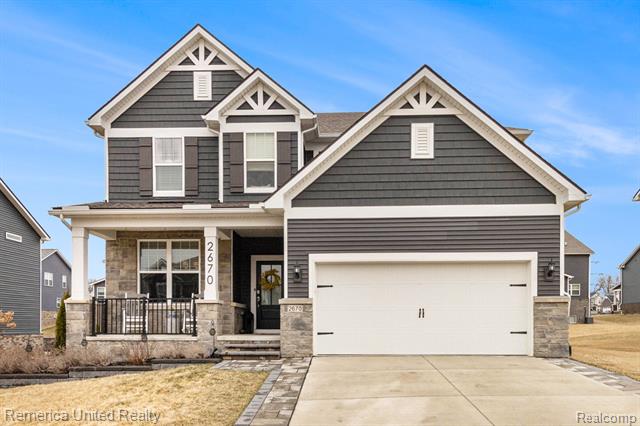 front view picture of 2670 Ironton Drive, Commerce Township, MI. 48382