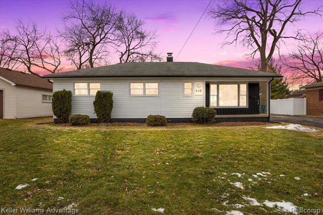 front view picture of 538 Hendrickson Blvd, Clawson, MI. 48017