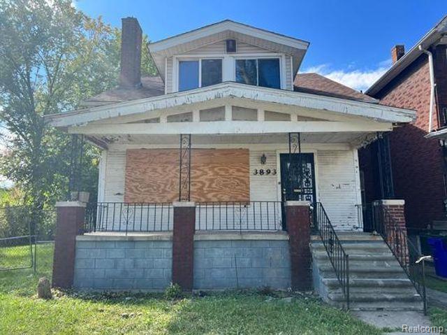 front view picture of 3893 Beniteau Street, Detroit, MI. 48214