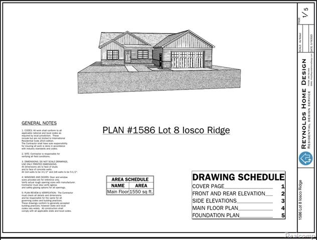 front view picture of 9855 Iosco Ridge Drive, Gregory, MI. 48137