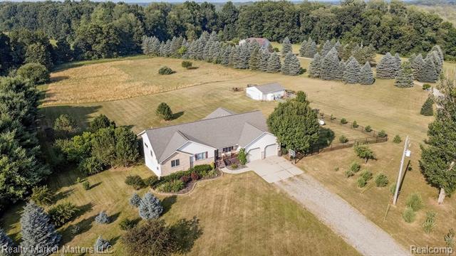 front view picture of 9963 Harr Road, Grass Lake, MI. 49240