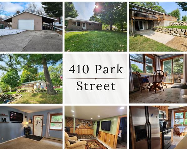 front view picture of 410 Park Street, Bellaire, MI. 49615