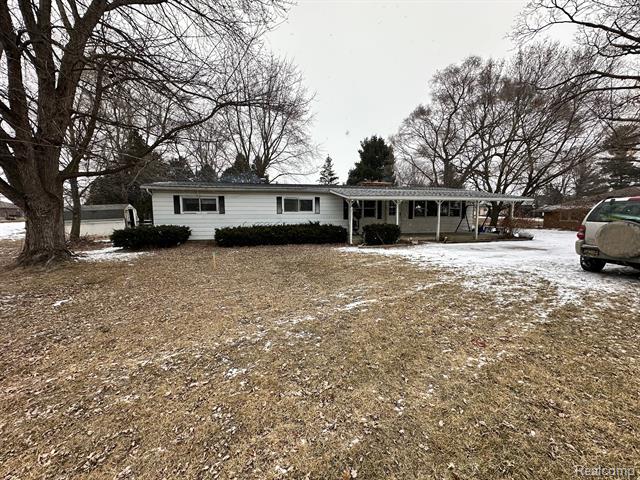 front view picture of 9882 E M 21, Ovid, MI. 48866