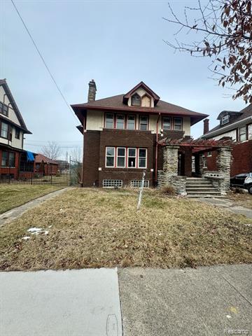 front view picture of 128 Taylor Street, Detroit, MI. 48202