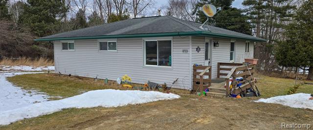 front view picture of 4753 Hillcrest Drive, Silverwood, MI. 48760