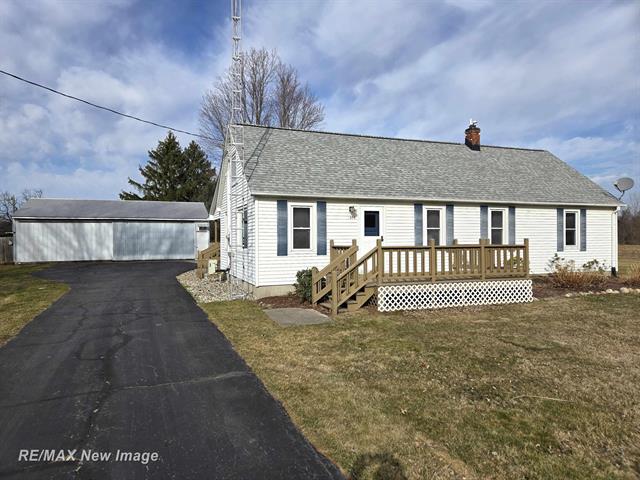 front view picture of 8656 S Raucholz Road, Saint Charles, MI. 48655
