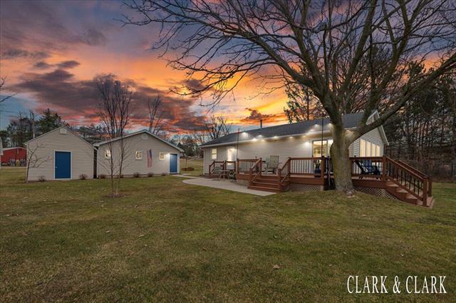 front view picture of 16875 Lake Shore Drive, Gowen, MI. 49326