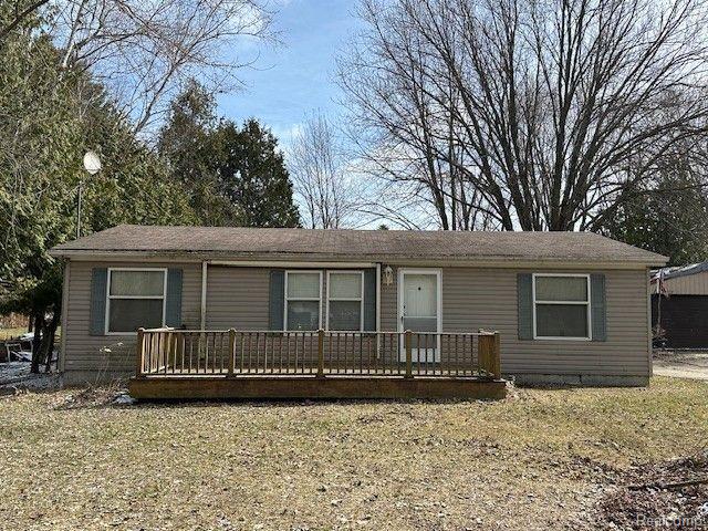 front view picture of 7282 Birch Drive, Port Hope, MI. 48468