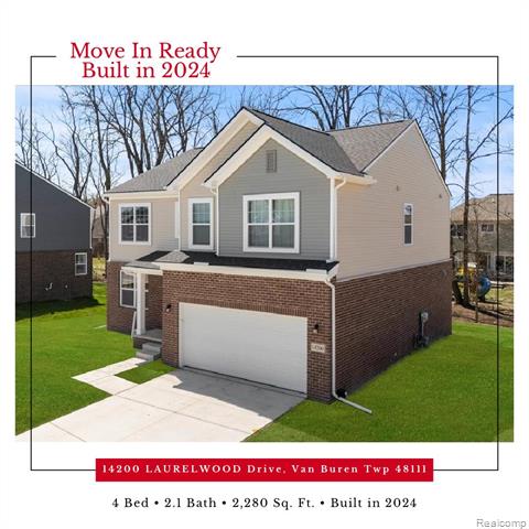 front view picture of 14200 Laurelwood Drive, Belleville, MI. 48111