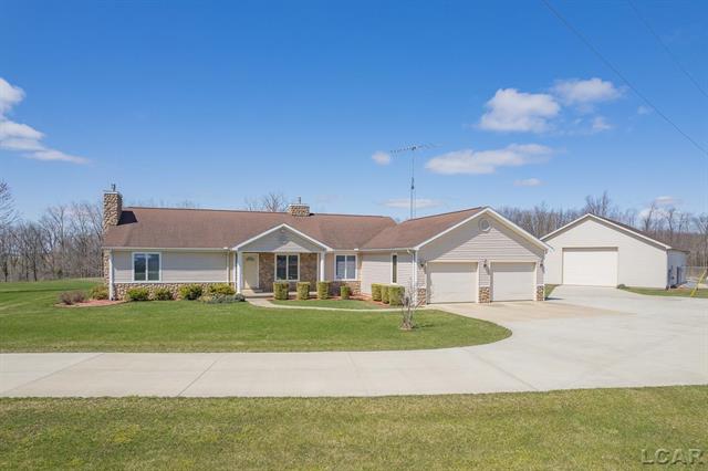 front view picture of 15500 Packard Road, Hudson, MI. 49247