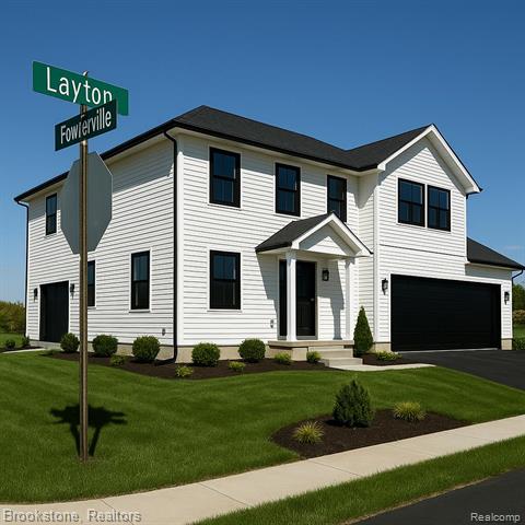 front view picture of 7988 Layton Road, Fowlerville, MI. 48836