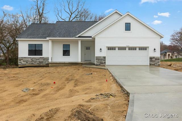 front view picture of 7458 Whistle Ridge Drive, Byron Center, MI. 49315