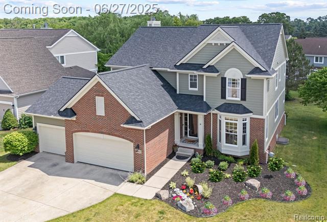 front view picture of 6060 Balmoral Way, Commerce Township, MI. 48382