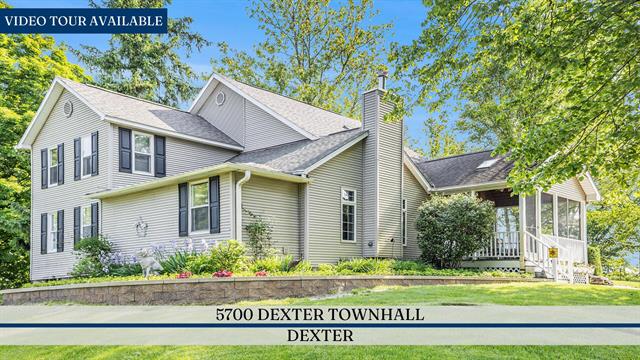 front view picture of 5700 Dexter Townhall Road, Dexter, MI. 48130