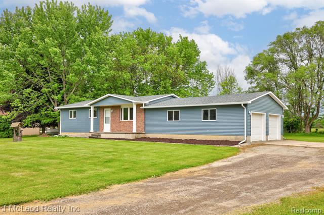 front view picture of 12146 Crawford Road, Otisville, MI. 48463