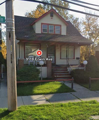 front view picture of 9118 Erwin Street, Detroit, MI. 48213