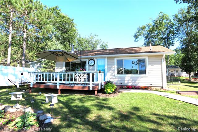 front view picture of 3698 Little Island Drive, National City, MI. 48748