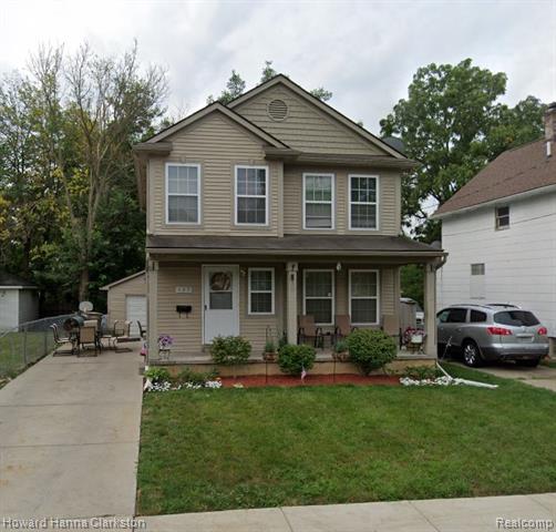 front view picture of 107 Hamilton St, Pontiac, MI. 48342