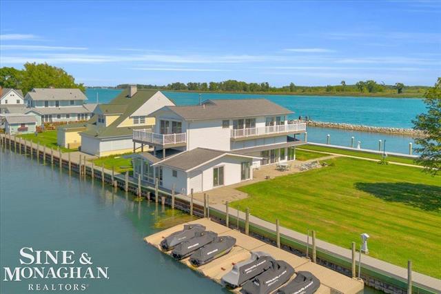 front view picture of 9675 S Channel Drive, Harsens Island, MI. 48028