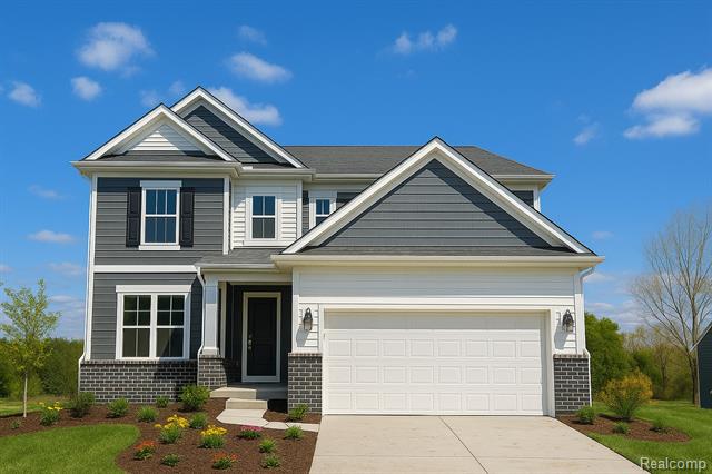 front view picture of 59580 Schuss Gully Drive, New Hudson, MI. 48165