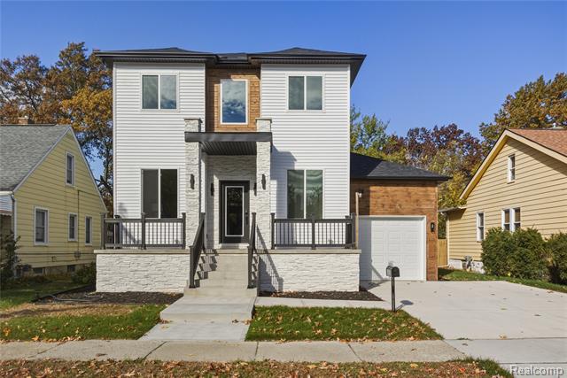 front view picture of 1668 Albany Street, Ferndale, MI. 48220