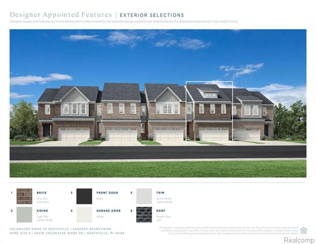 front view picture of 49478 Coldwater Ridge Drive, Northville, MI. 48168