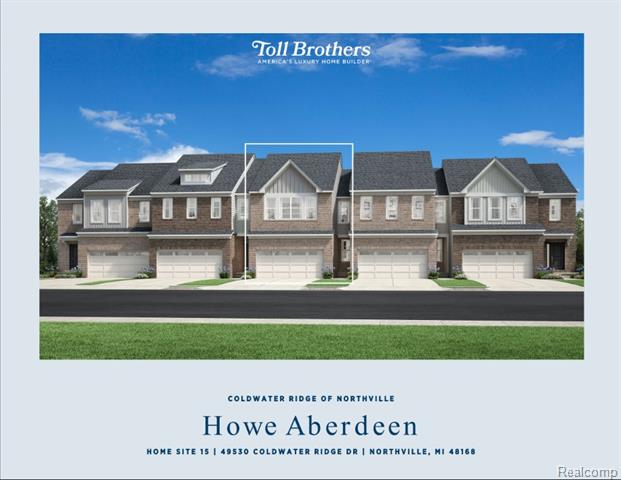 front view picture of 49530 Coldwater Ridge Drive, Northville, MI. 48168