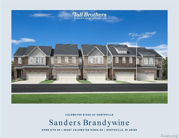 front view picture of 49467 Coldwater Ridge Drive, Northville, MI. 48168