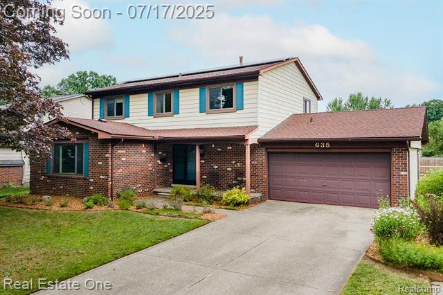 front view picture of 635 Randall Dr, Troy, MI. 48085