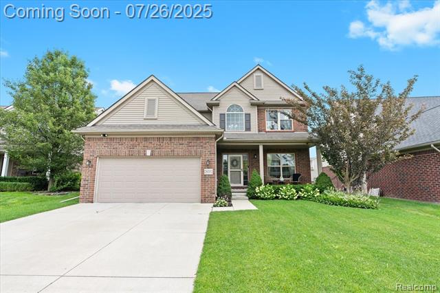 front view picture of 28352 Oakmonte Cir E, New Hudson, MI. 48165