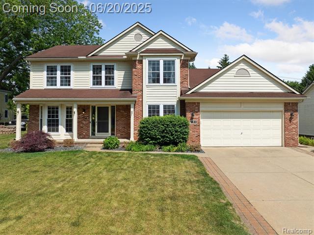 front view picture of 1430 Leewood Ridge Dr, Walled Lake, MI. 48390