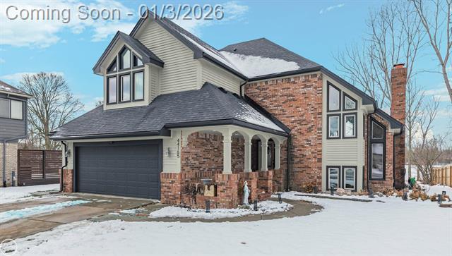 front view picture of 44165 Dunham Ct, Clinton Township, MI. 48038