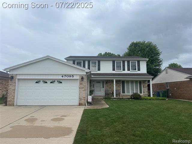 front view picture of 47095 Corbett Ct, Macomb, MI. 48044
