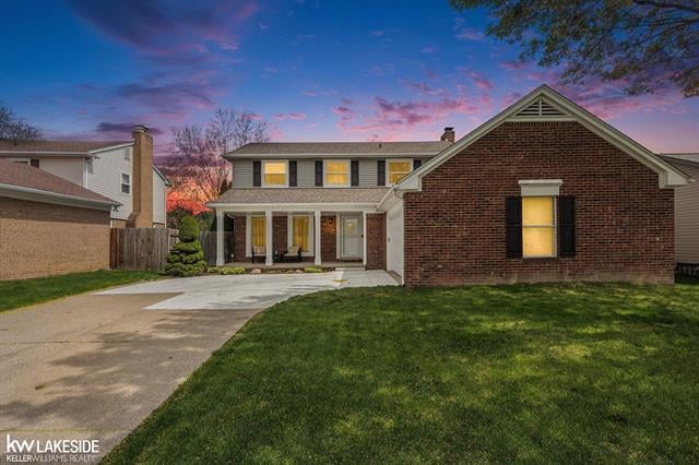 front view picture of 41748 Amberly, Clinton Township, MI. 48038