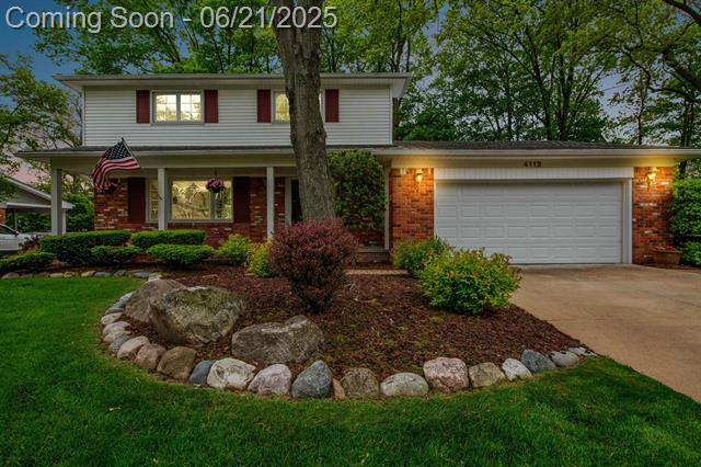 front view picture of 4112 Adams, Shelby Township, MI. 48316
