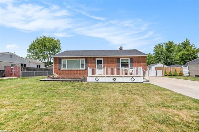 front view picture of 19845 Stafford, Clinton Township, MI. 48035