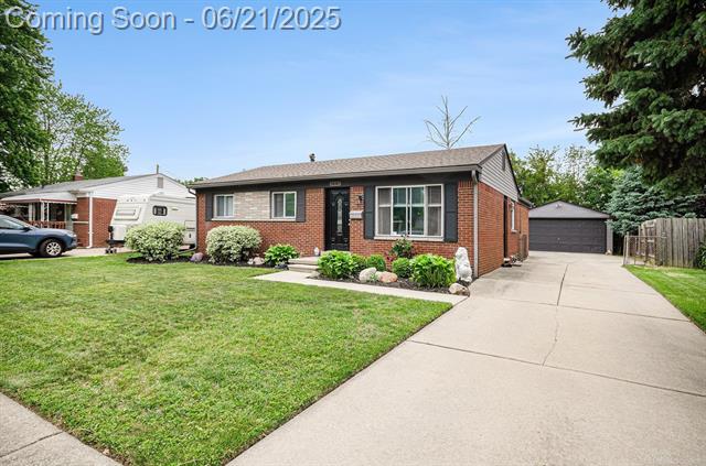 front view picture of 34147 Whittaker, Clinton Township, MI. 48035