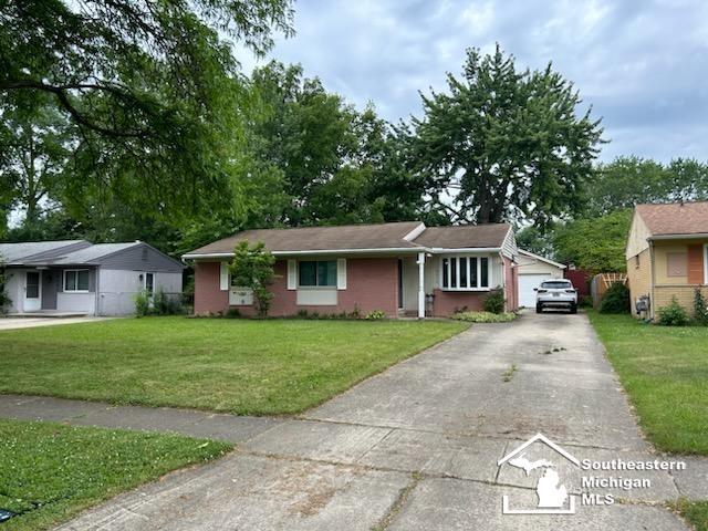front view picture of 10972 Van Buren St, Belleville, MI. 48111